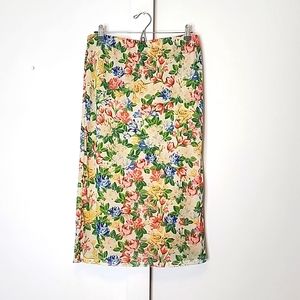 AFRM floral pencil skirt size large